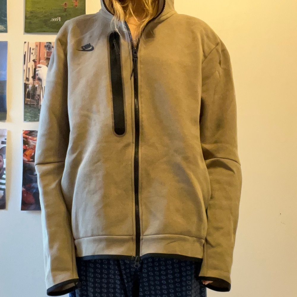 Nike brown tech fleece hoodie